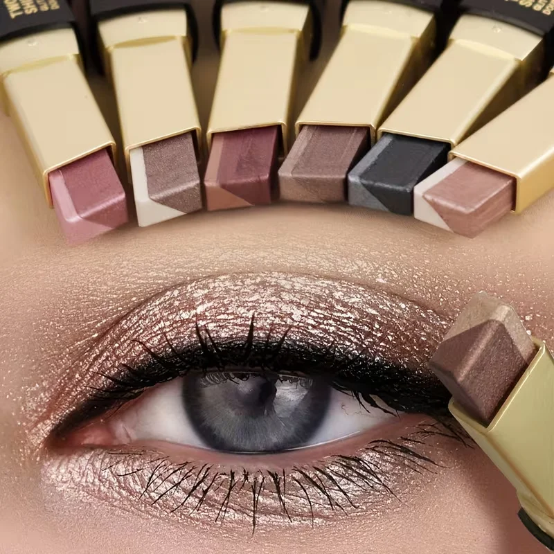 Gold 6138 - Pensil Eyeshadow Dua Warna - Tahan